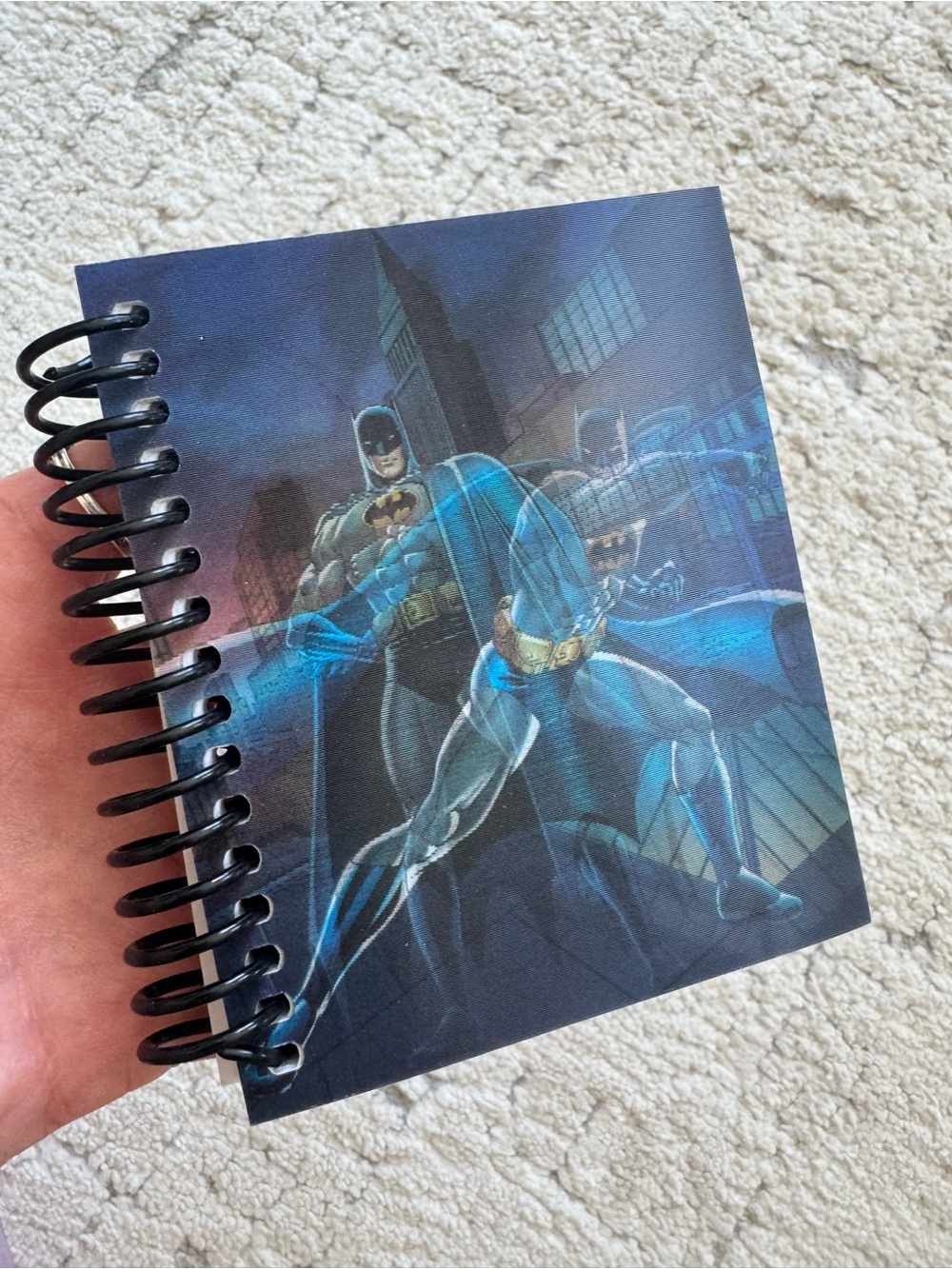 Batman Lenticular Spiral Journal Notebook 120 sheets